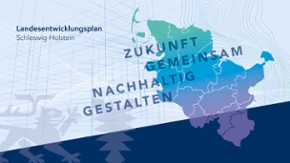 Schrift vor strukturiertem Hintergrund: Zukunft gemeinsam nachhaltig gestalten (Quelle: Innenministerium) Schrift vor strukturiertem Hintergrund: Zukunft gemeinsam nachhaltig gestalten