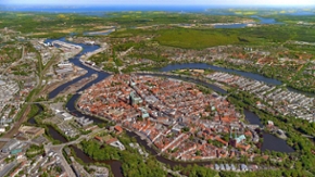 Die Lübecker Altstadt aus der Vogelperspektive (Quelle: Stadt Lübeck) Die Lübecker Altstadt aus der Vogelperspektive